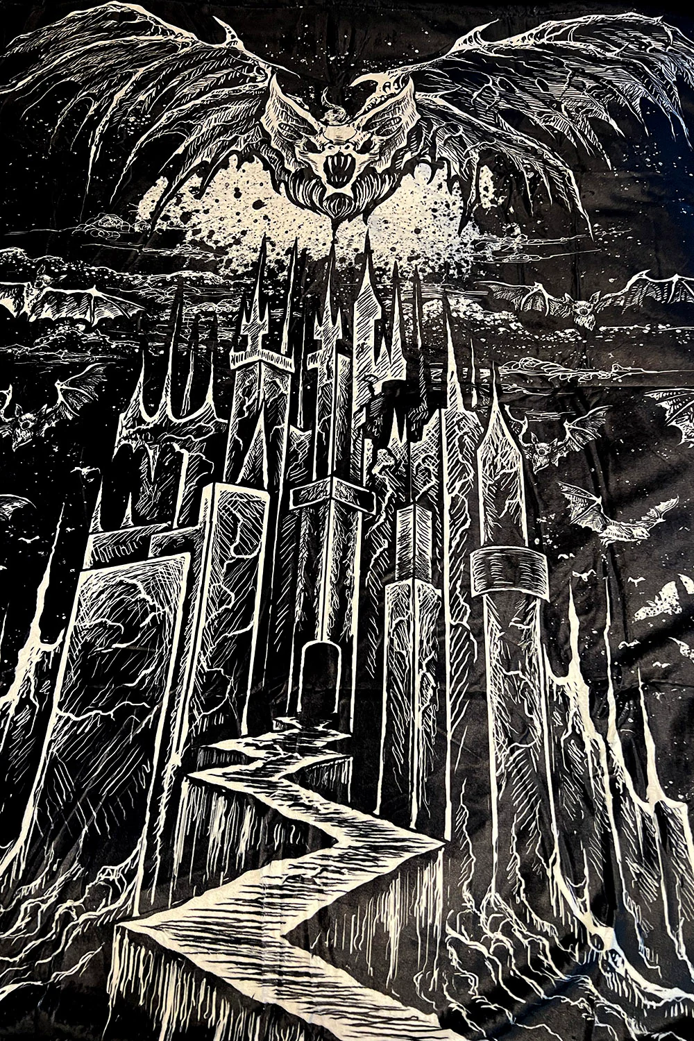 Vampire Castle Throw Blanket - Image 4