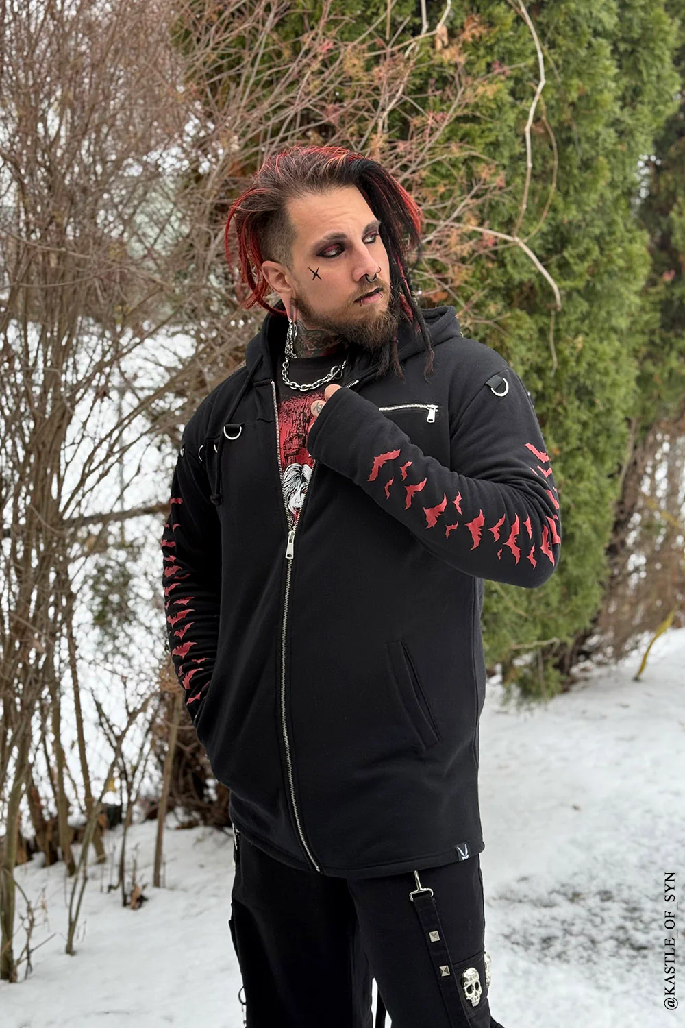 Vampire Castle Ultramage Hoodie [RED] - Image 5