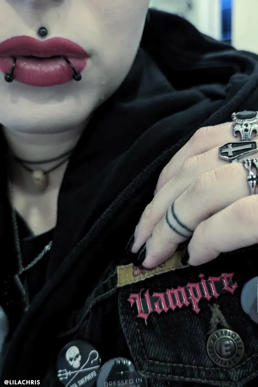 Vampire Enamel Pin - Image 2