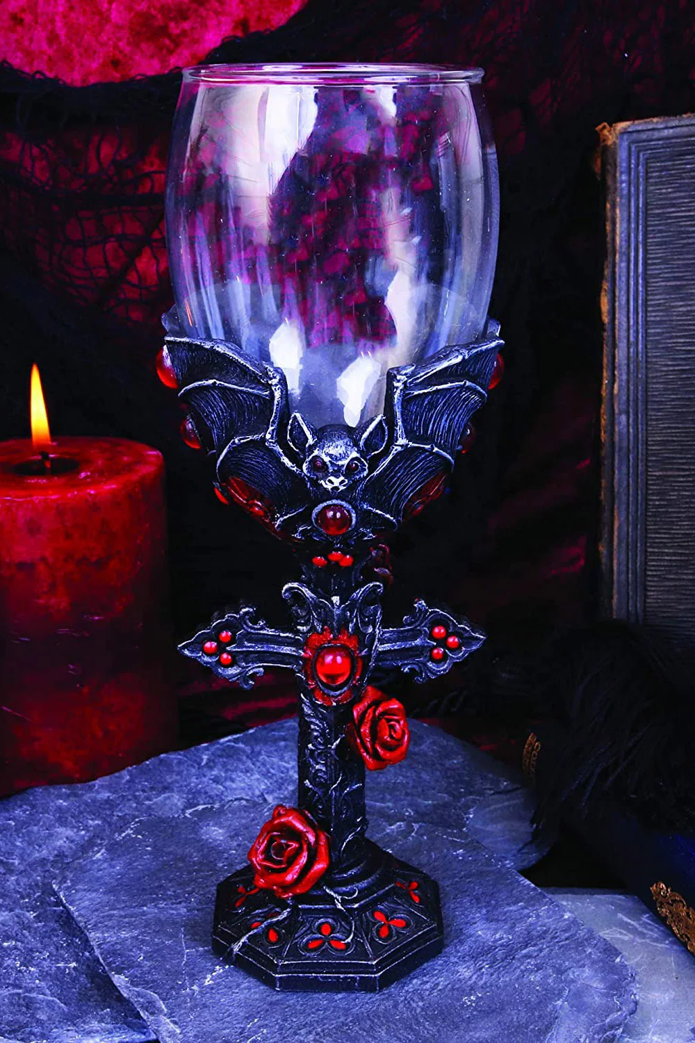 Vampire Goth Bat Goblet - Image 4