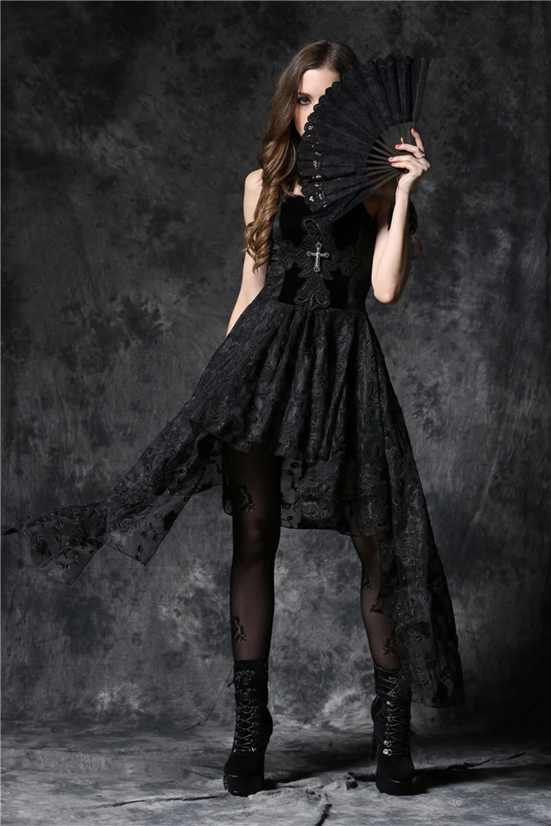Vampire Goth Hand Fan - Image 3