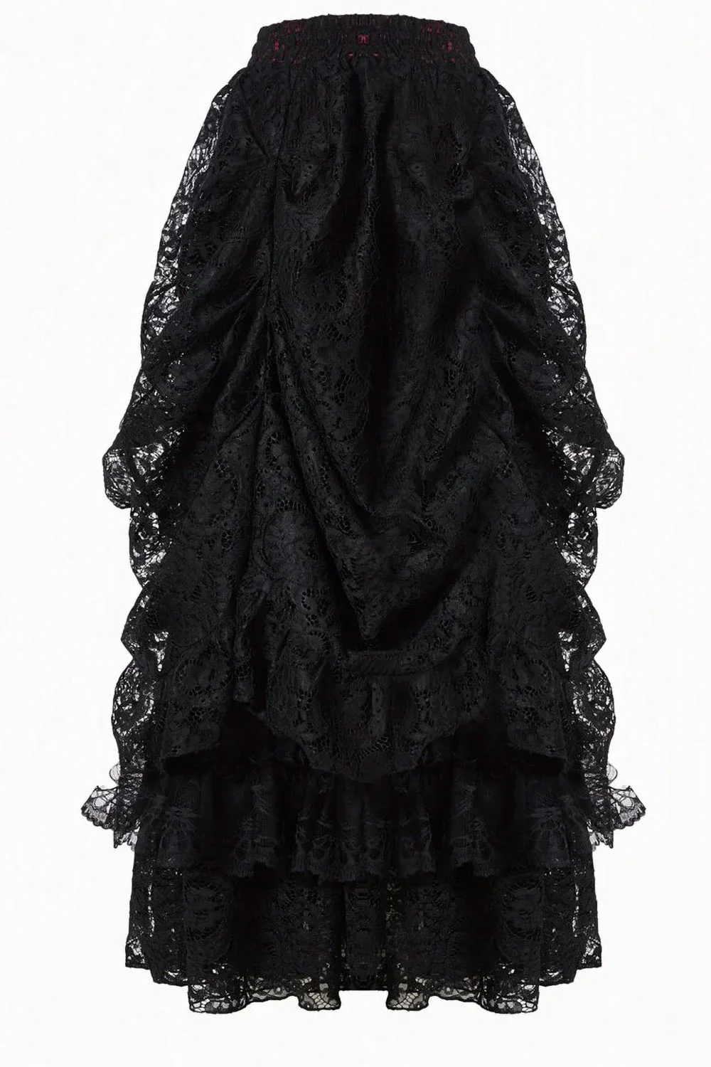 Vampire Goth Maxi Skirt [Red] - Image 7