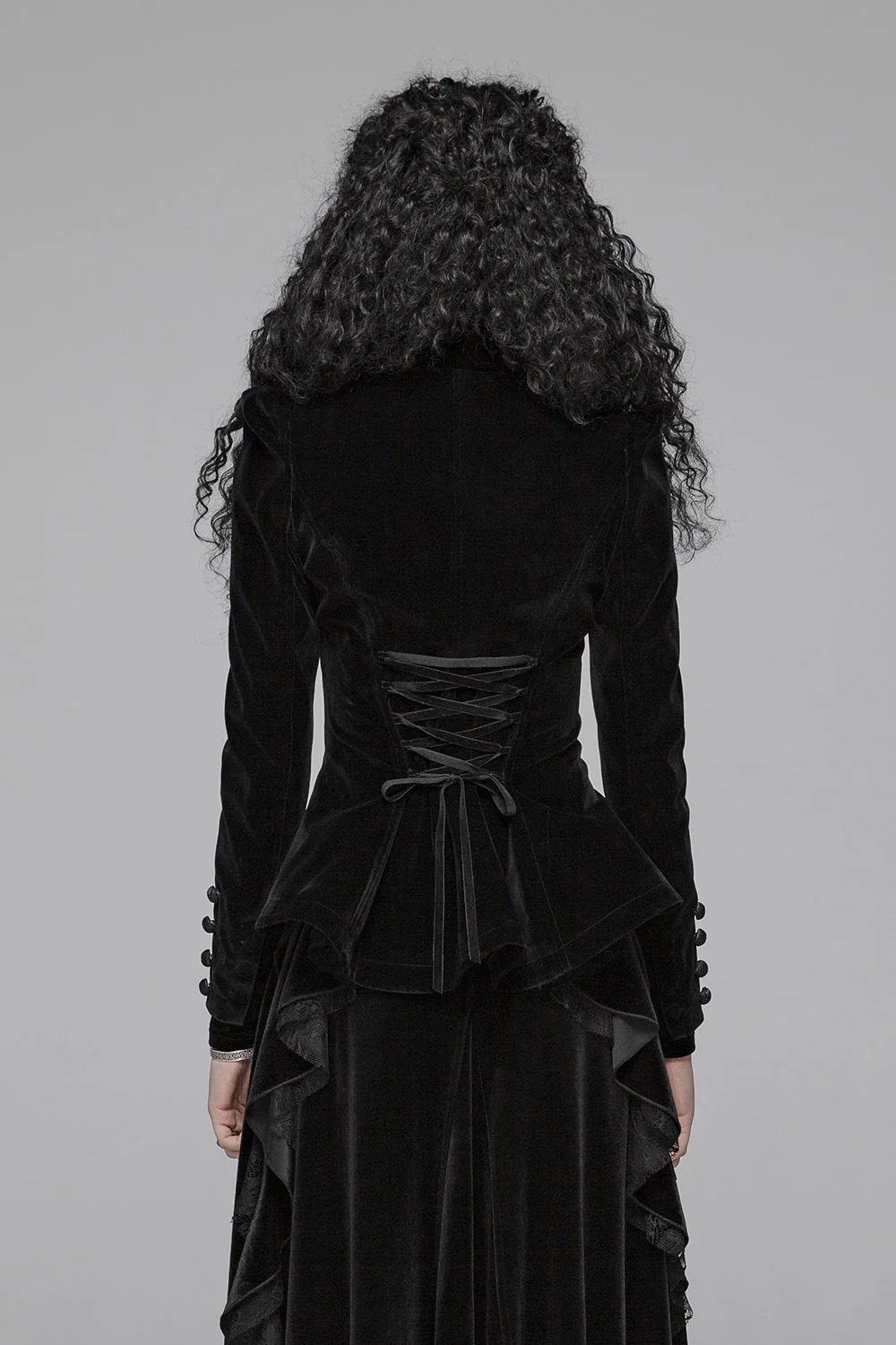 Vampire Goth Velvet Coat - Image 3