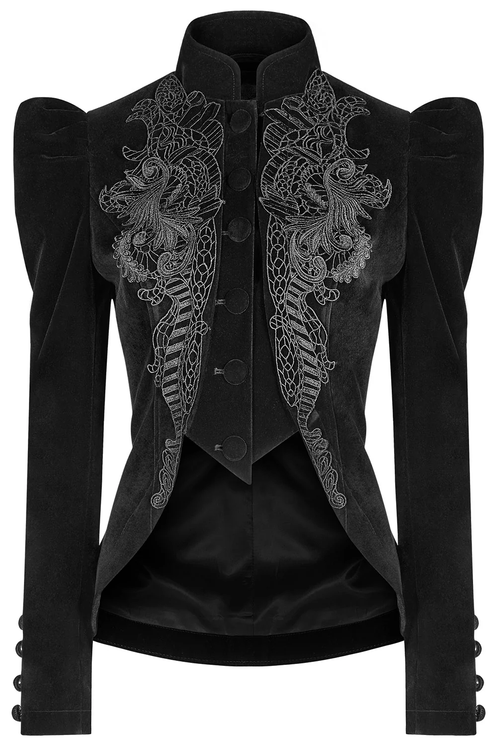 Vampire Goth Velvet Coat - Image 6