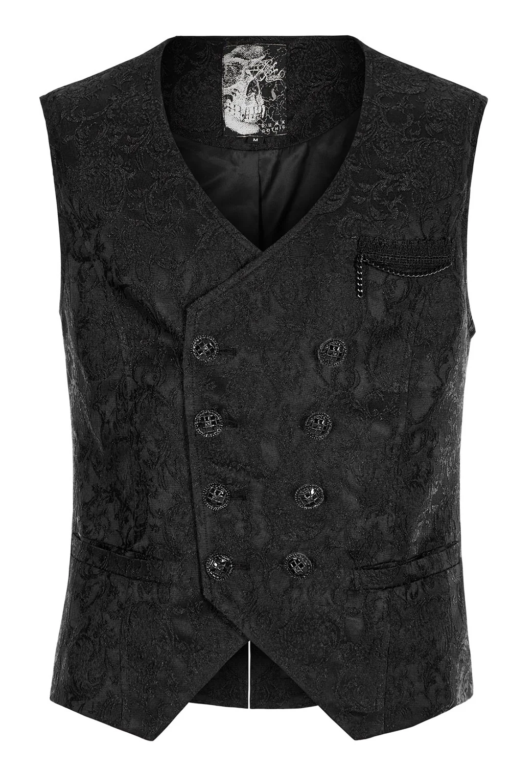 Vampire Tendencies Victorian Goth Vest [Black] - Image 2