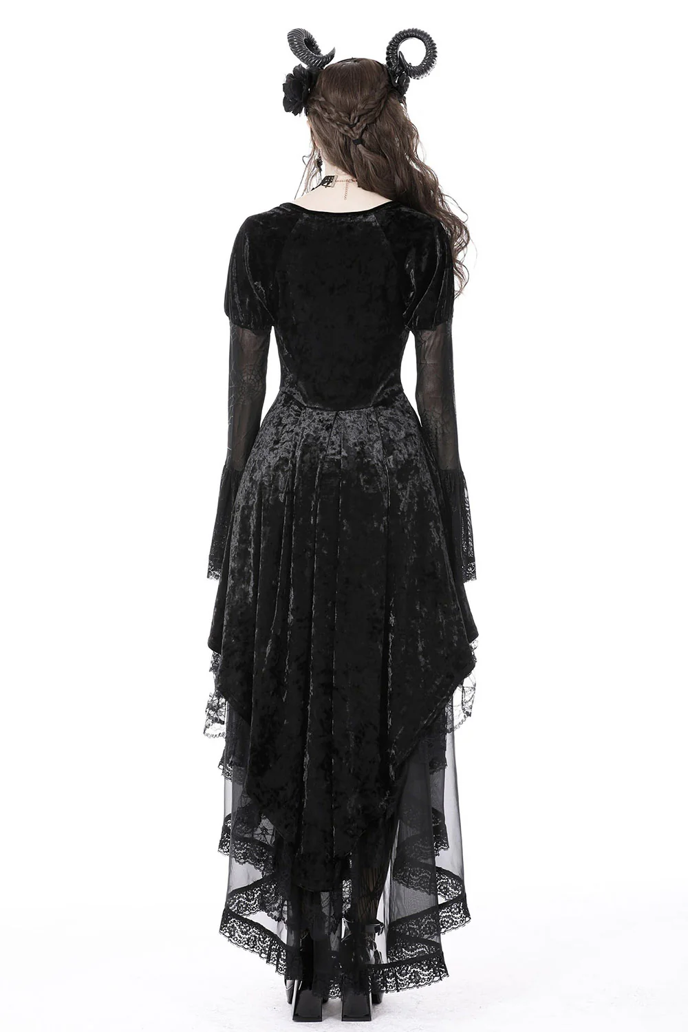 Vampiren Webs Velvet Dress - Image 5