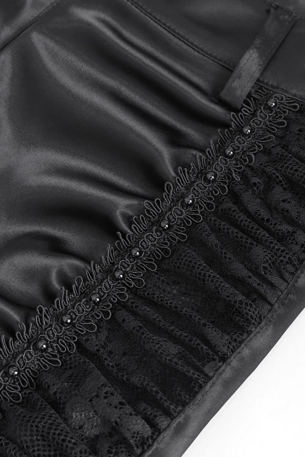 Vampress Black Satin Flared Pants - Image 11