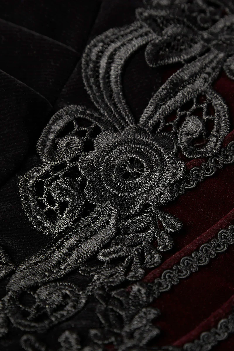 Vampress Velvet Tailcoat [BLACK/RED] - Image 9