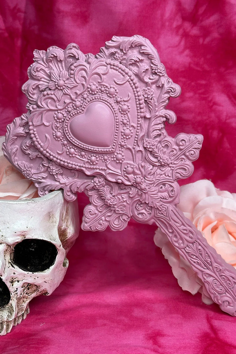 Vanity Rosa Rouge Heart Shaped Mirror - Image 4