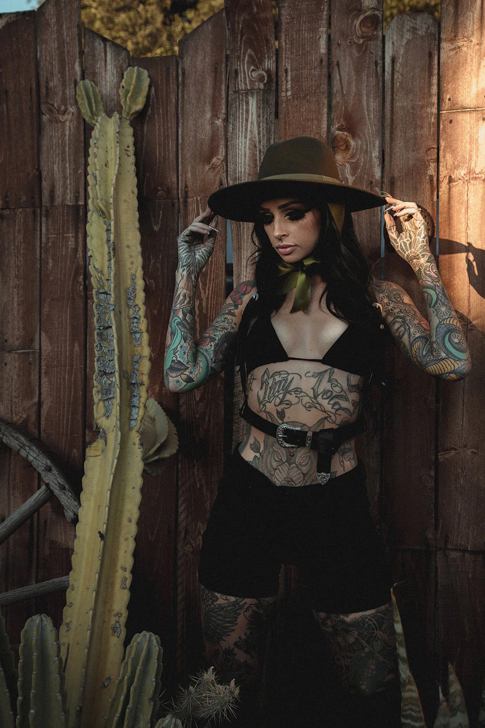 Veiled Hat [OLIVE GREEN] - Image 5