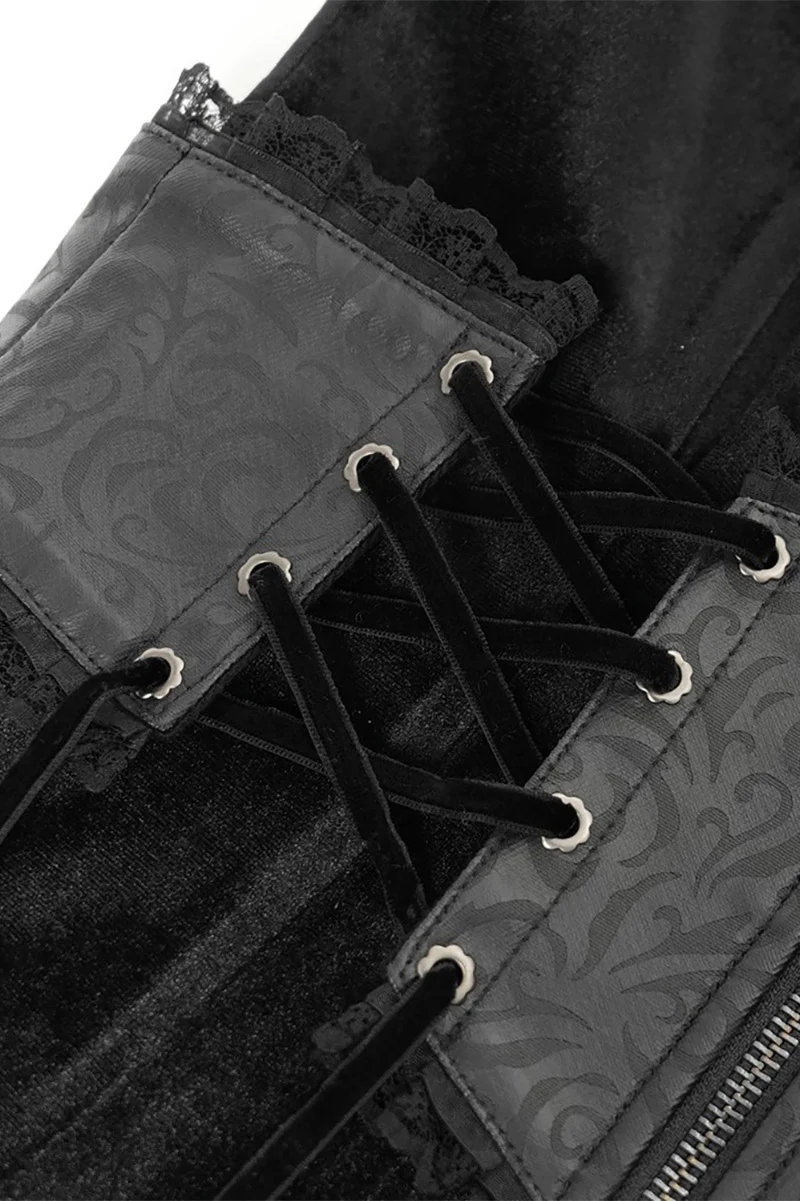 Velvet Villain Corset Cloak Dress - Image 9