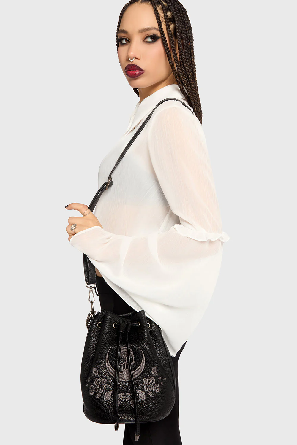 Venomous Rose Bucket Bag - Image 5