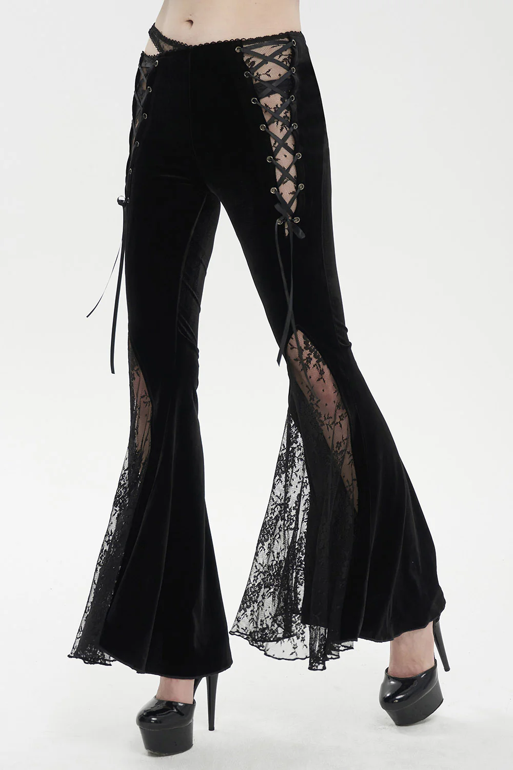 Versailles Velvet Lace-Up Pants - Image 2