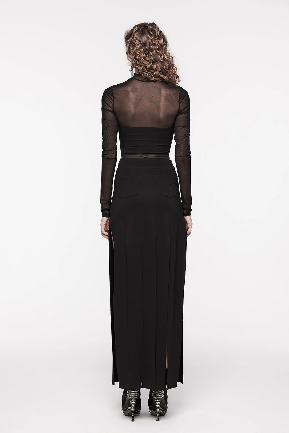 Victorian Embroiderd Cameo Mesh Top - Image 5