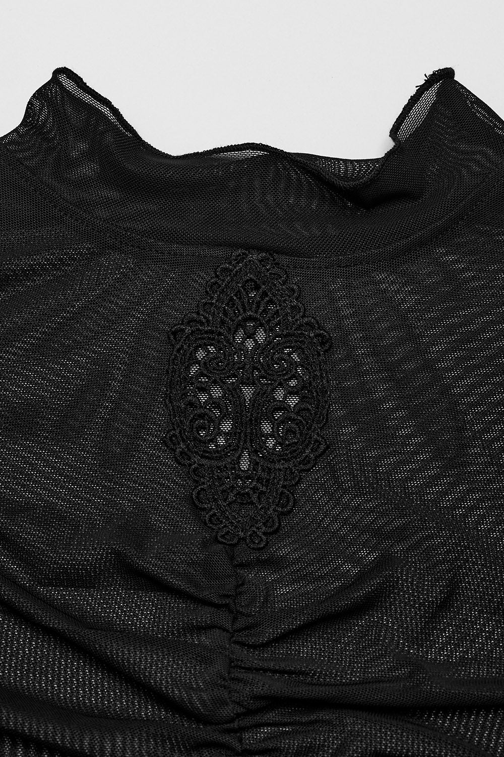 Victorian Embroiderd Cameo Mesh Top - Image 8