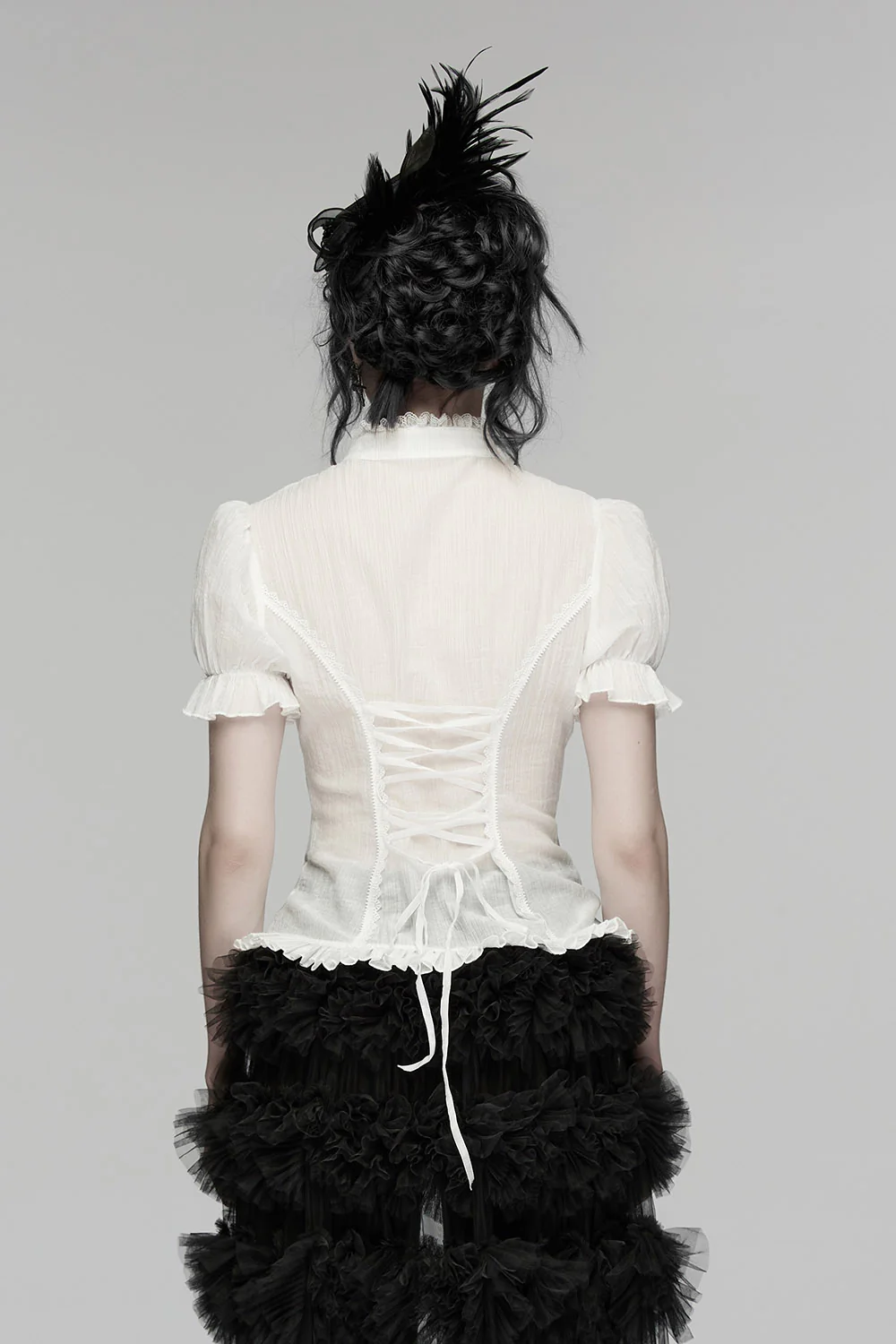 Victorian Ghost Blouse [White] - Image 3