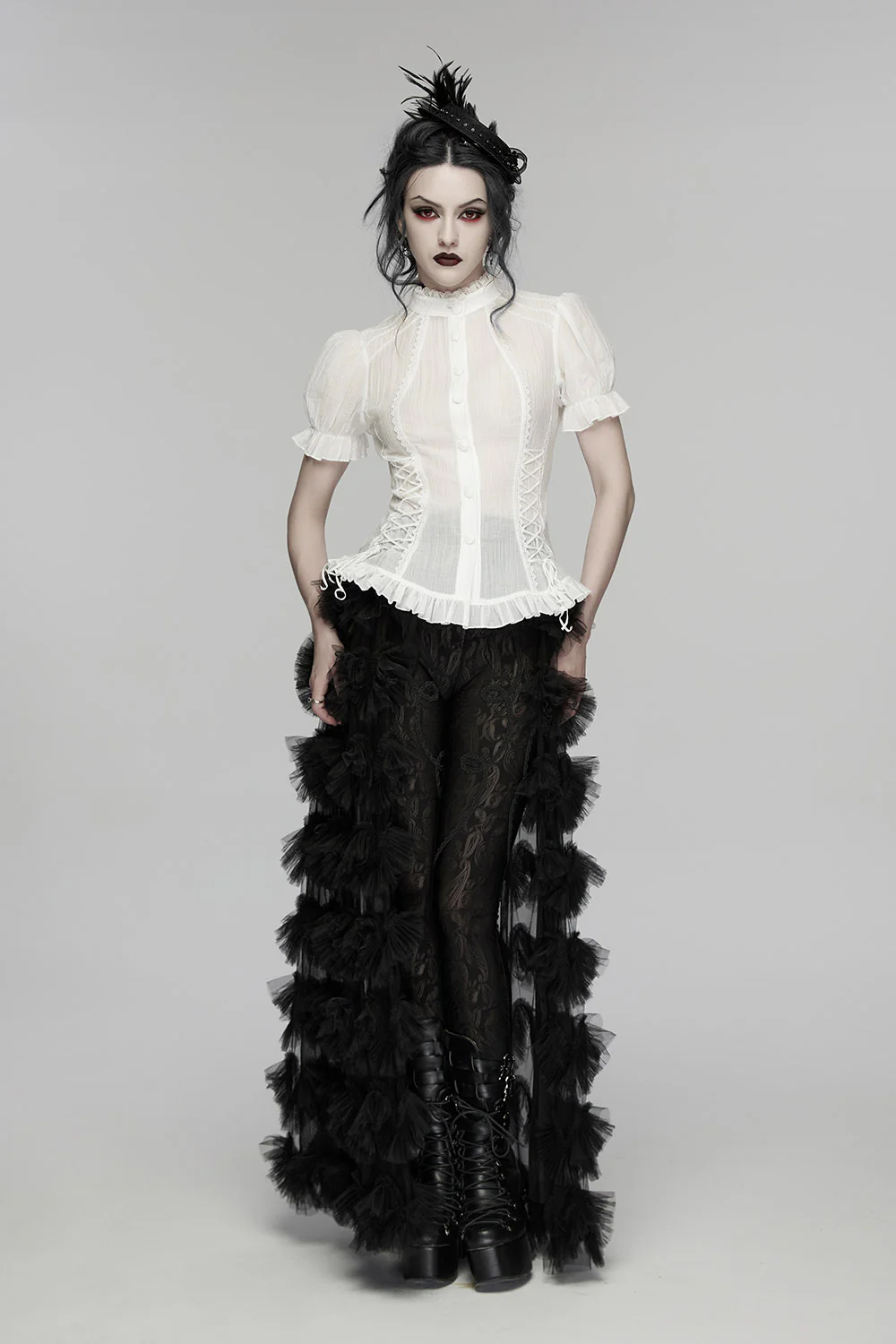 Victorian Ghost Blouse [White] - Image 4