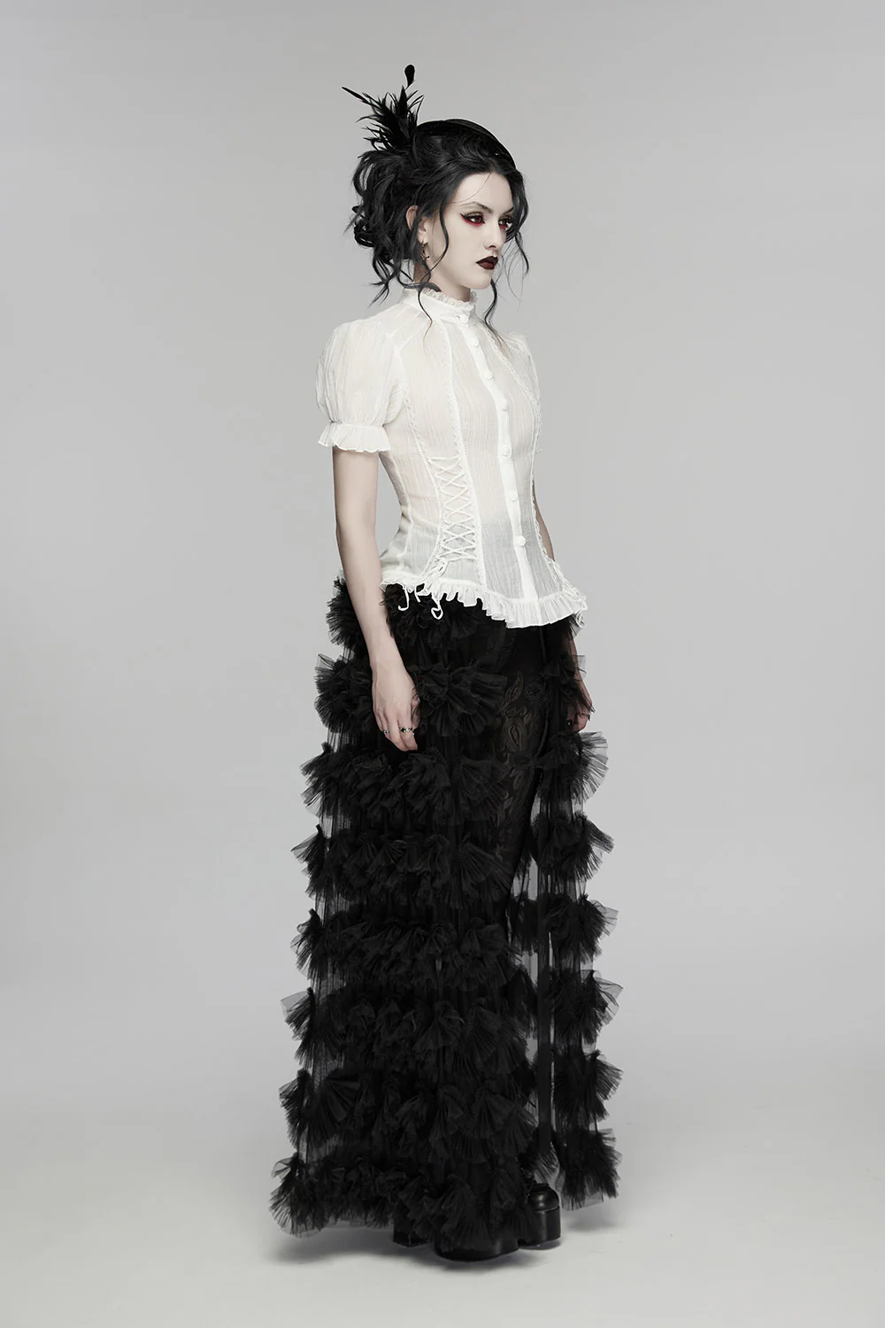 Victorian Ghost Blouse [White] - Image 5