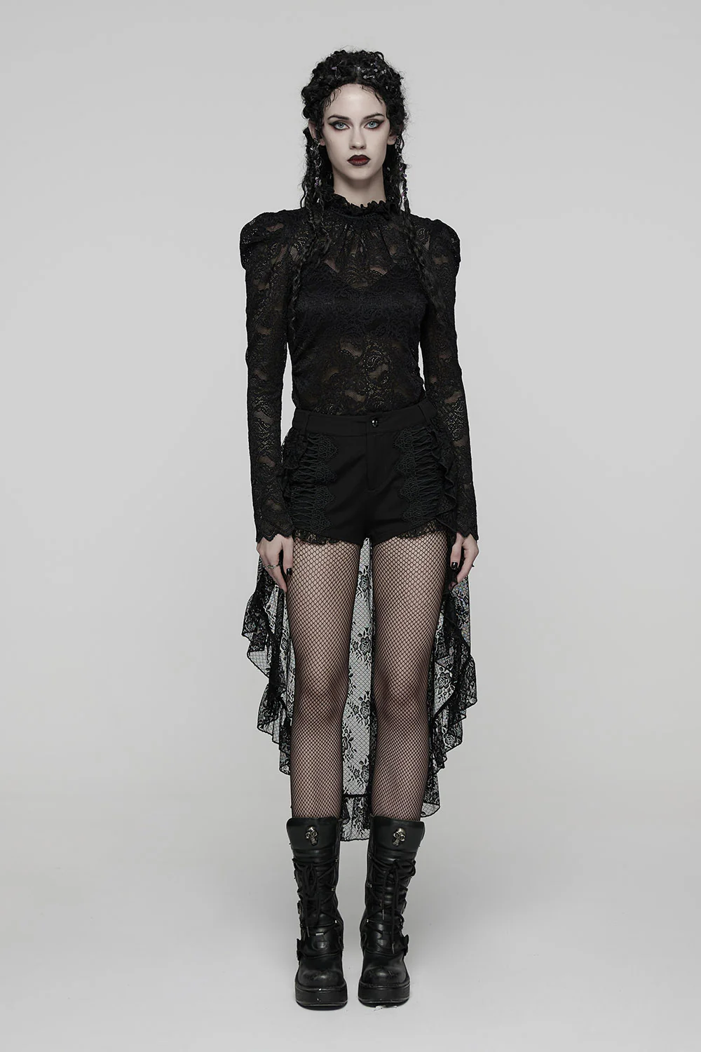Victorian Gloom Shorts with Lace Skirt - Image 5