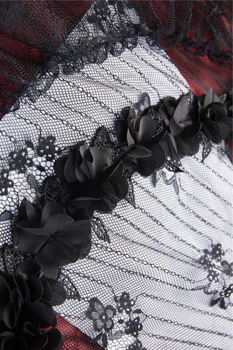 Victorian Goth Bustle Maxi Skirt - Image 8