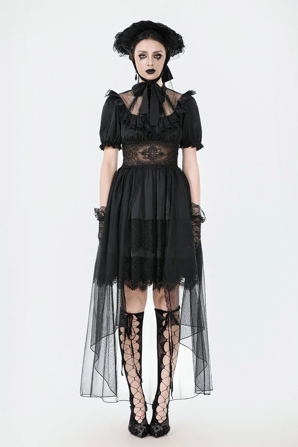 Victorian Tea Puff Sleeve Dress