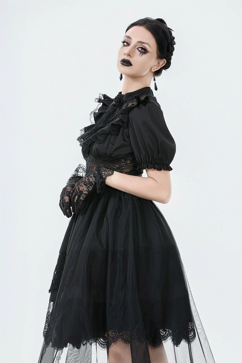 Victorian Tea Puff Sleeve Dress - Image 2