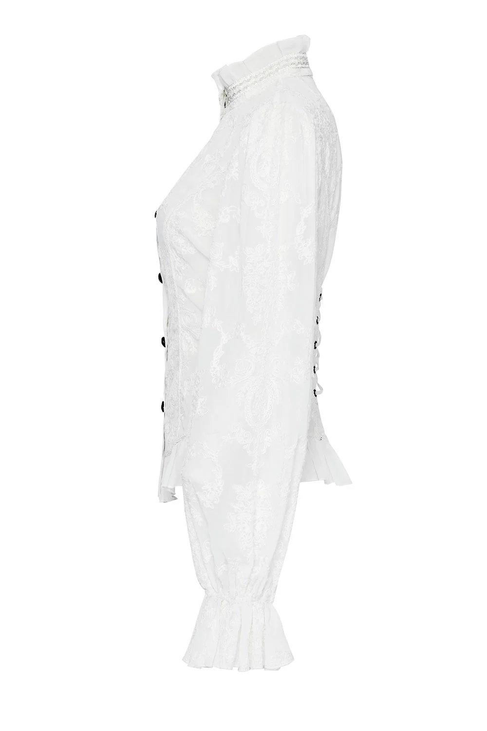 Victorian Tea Ruffled Top [Milk White] - Image 8