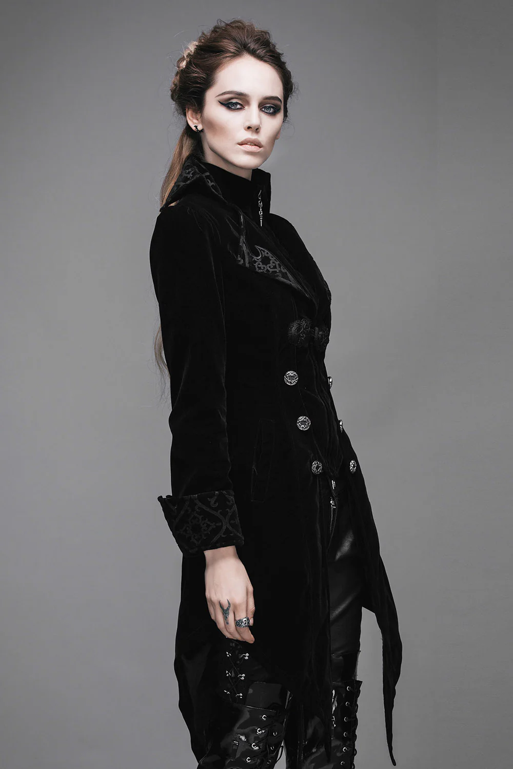 Victorian Vampress Coat [BLACK] - Image 3