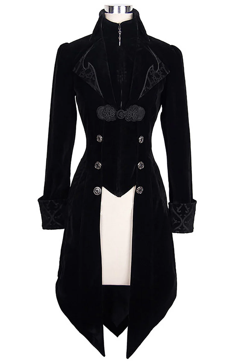 Victorian Vampress Coat [BLACK] - Image 7