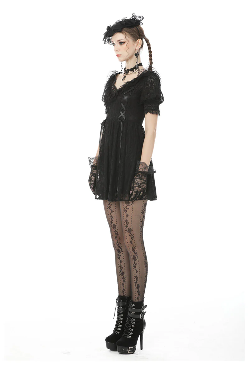 Vintage Goth Mini Dress - Image 3