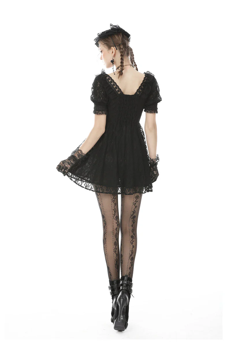 Vintage Goth Mini Dress - Image 4