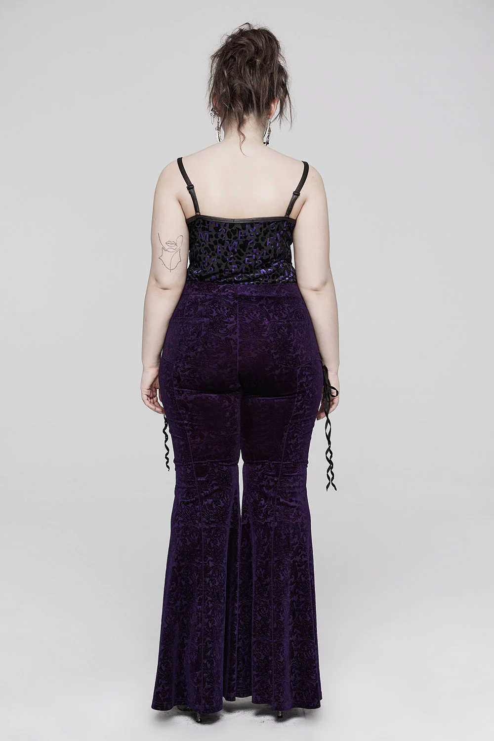 Violet Velvet Bell Bottoms [PURPLE] - Image 7