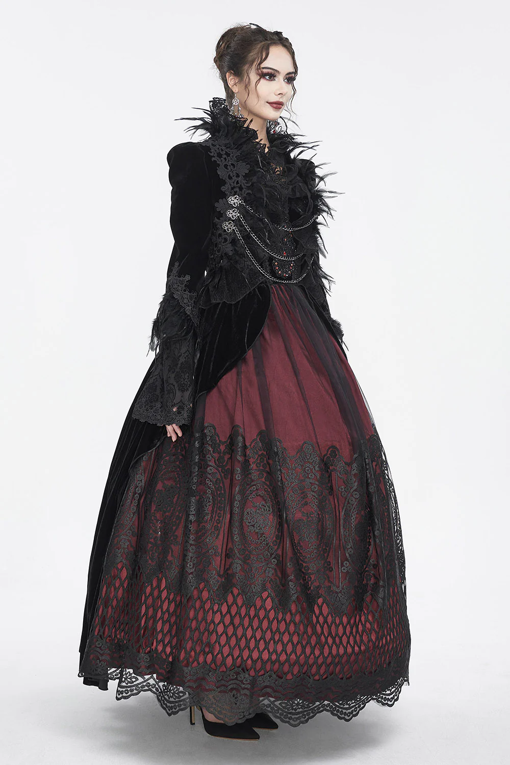 Vladimira Velvet Goth Jacket - Image 6