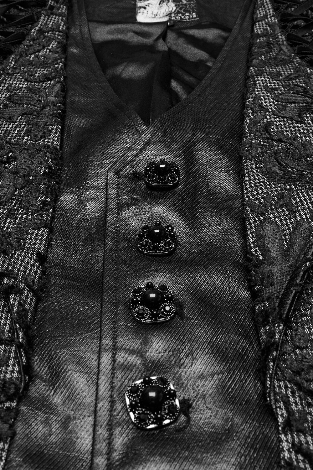 Vladmire Damask Vampire Goth Vest - Image 10