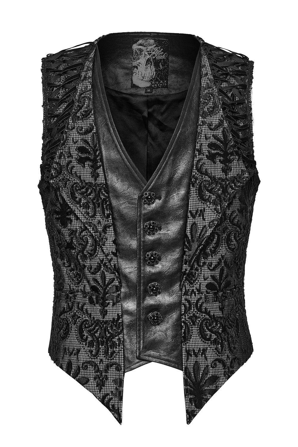 Vladmire Damask Vampire Goth Vest - Image 3