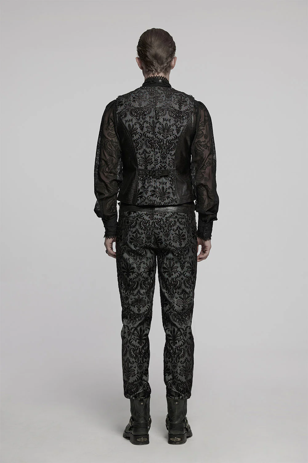 Vladmire Damask Vampire Goth Vest - Image 7