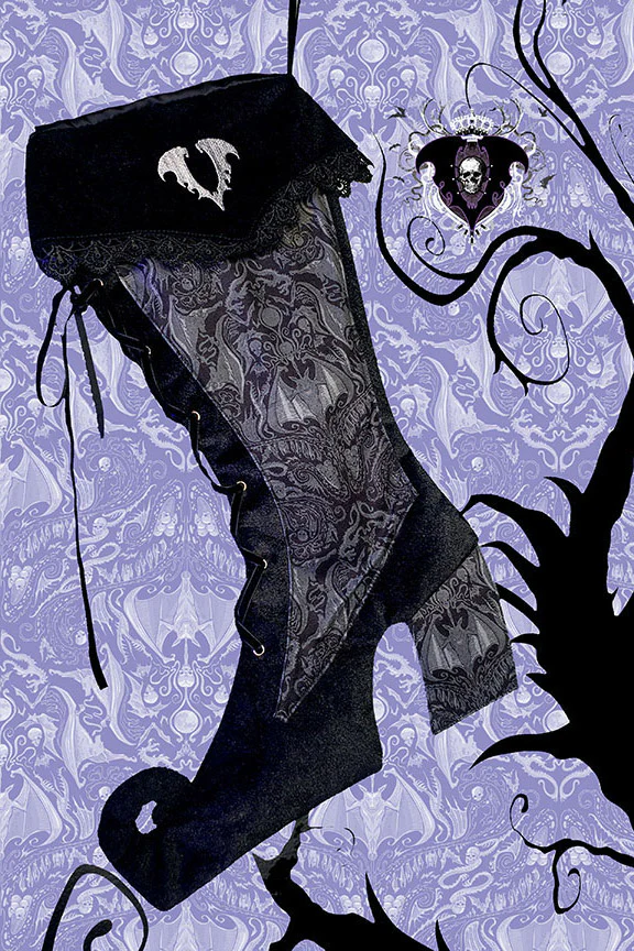 Voltaire Gothic Xmas Stocking [Multiple Colors Available] - Image 4