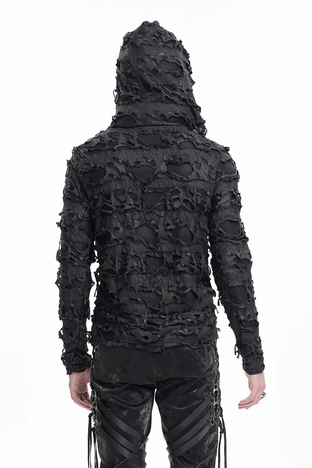 War Boy Shredded Hooded Top - Image 5
