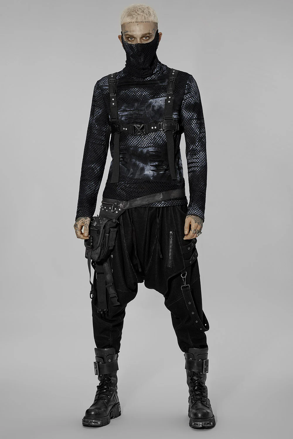War Rig Bleached Top [BLACK/GREY]