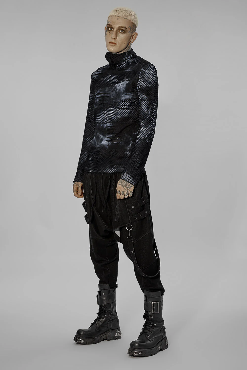 War Rig Bleached Top [BLACK/GREY] - Image 2