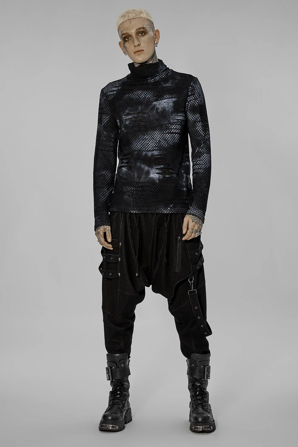 War Rig Bleached Top [BLACK/GREY] - Image 5