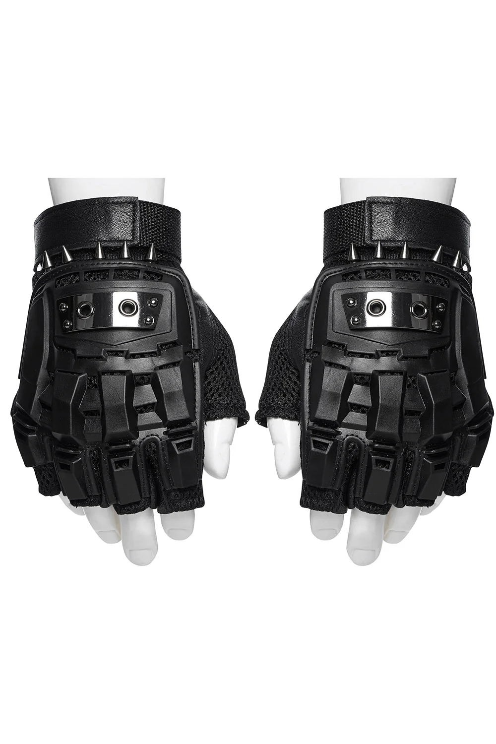 Wasteland Spiked Fingerless Gloves - Image 7