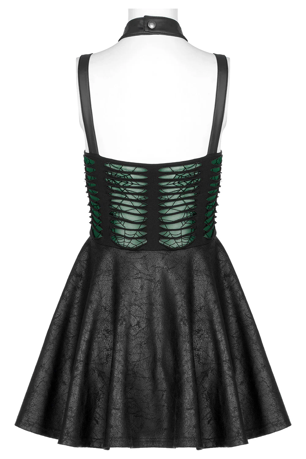 Webbed Skater Dress [GREEN] - Image 7