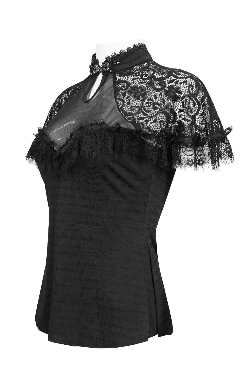 Weeping Widow Keyhole Blouse - Image 4