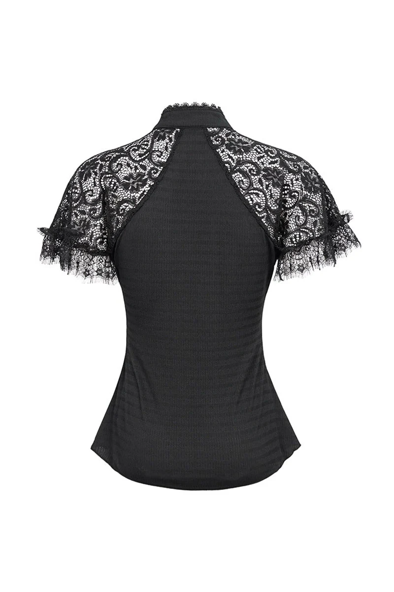 Weeping Widow Keyhole Blouse - Image 5