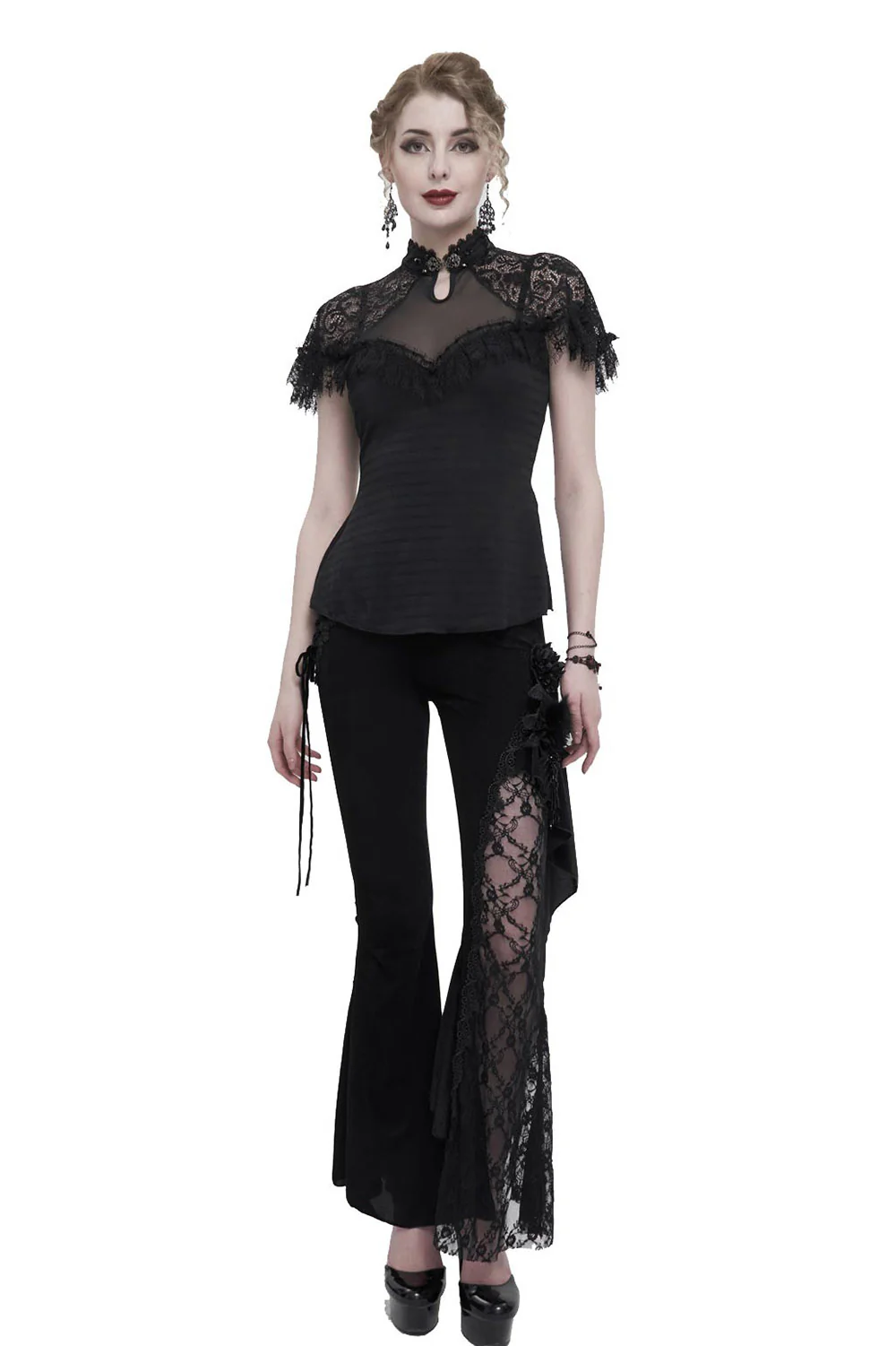 Weeping Widow Keyhole Blouse - Image 8
