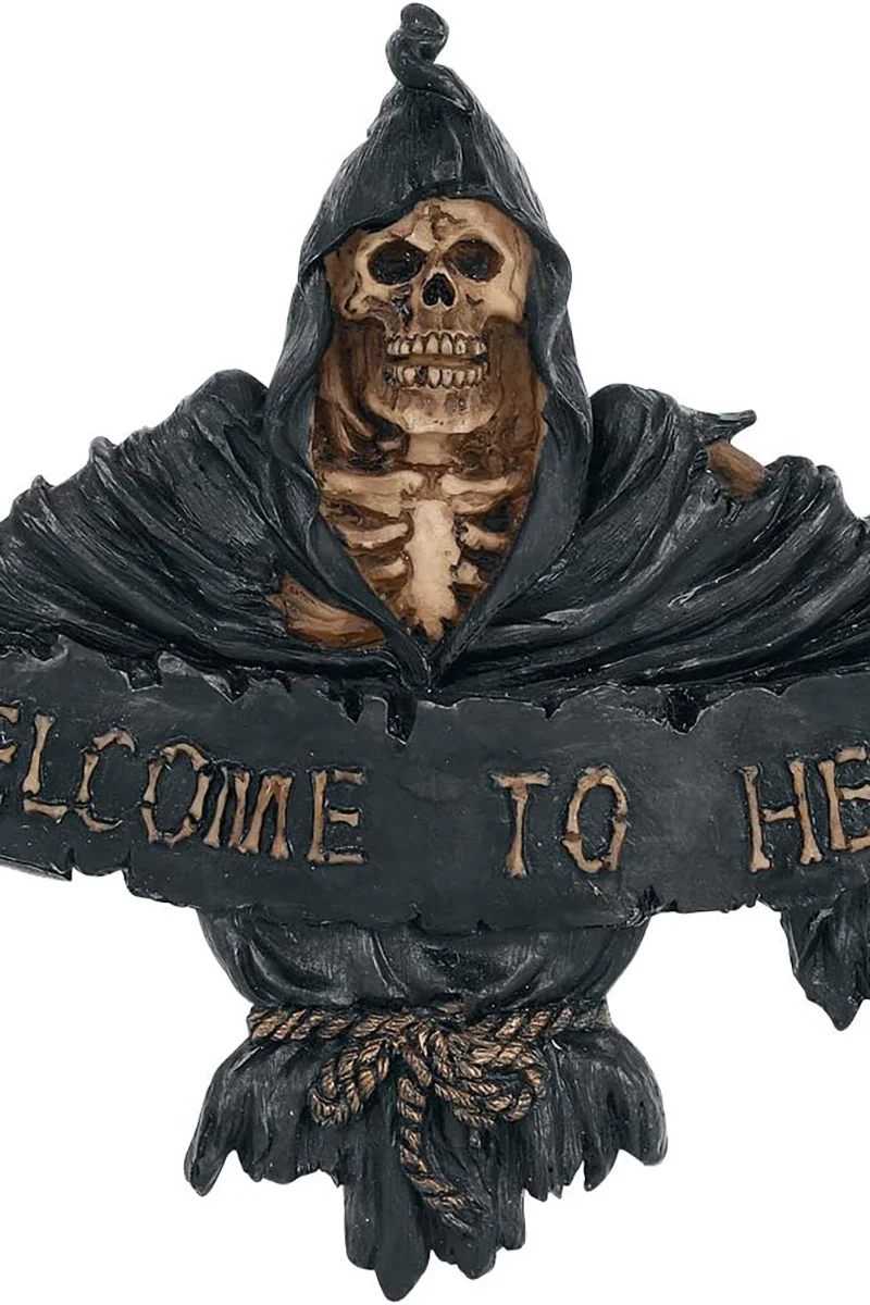 Welcome To Hell Grim Reaper Hanging Sign - Image 2