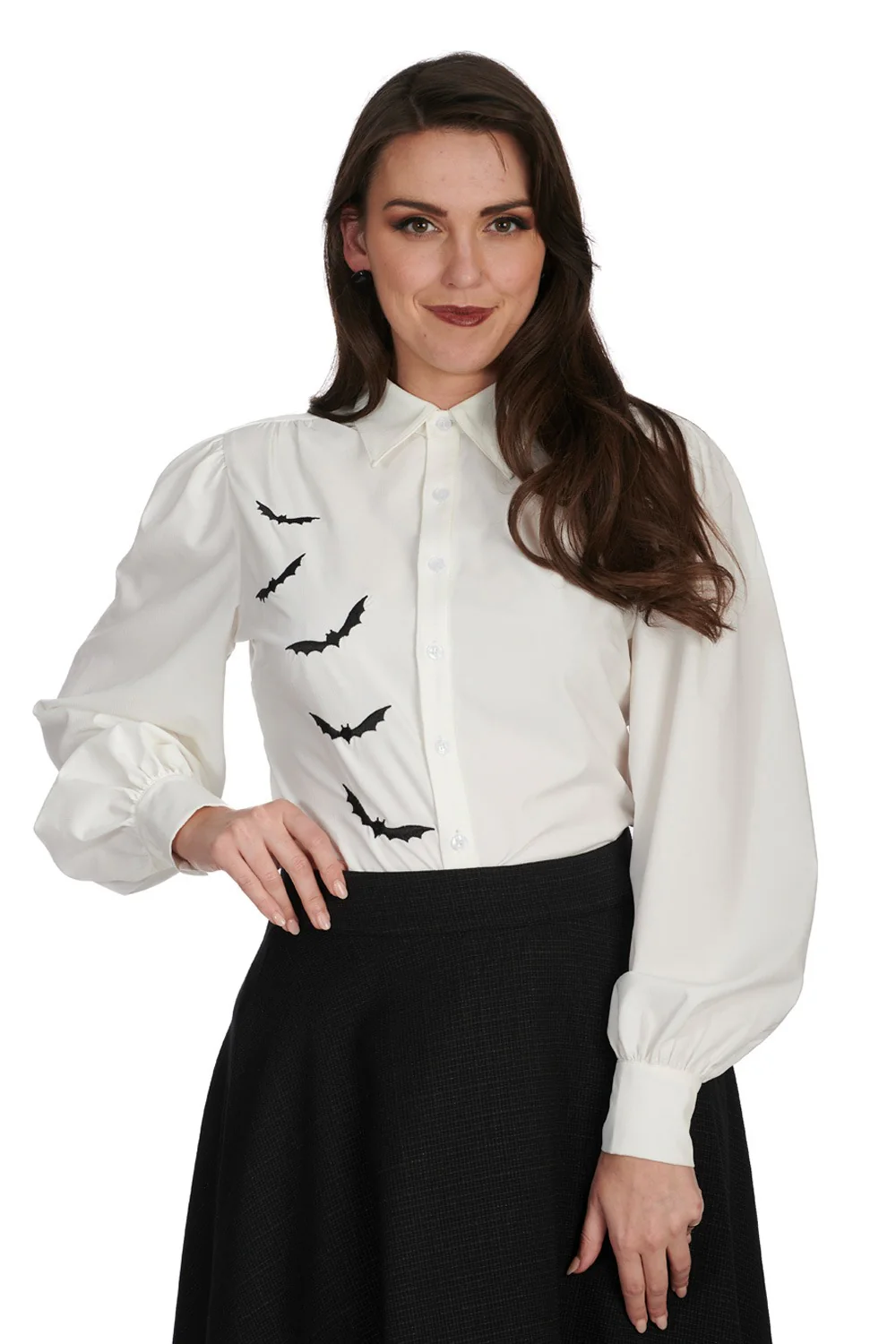White Night Bat Blouse - Image 4