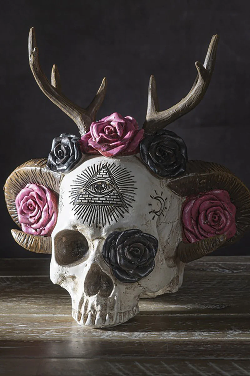Wiccan Skull Statue - Image 2