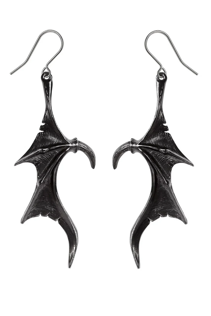 Wings Of Midnight Earrings